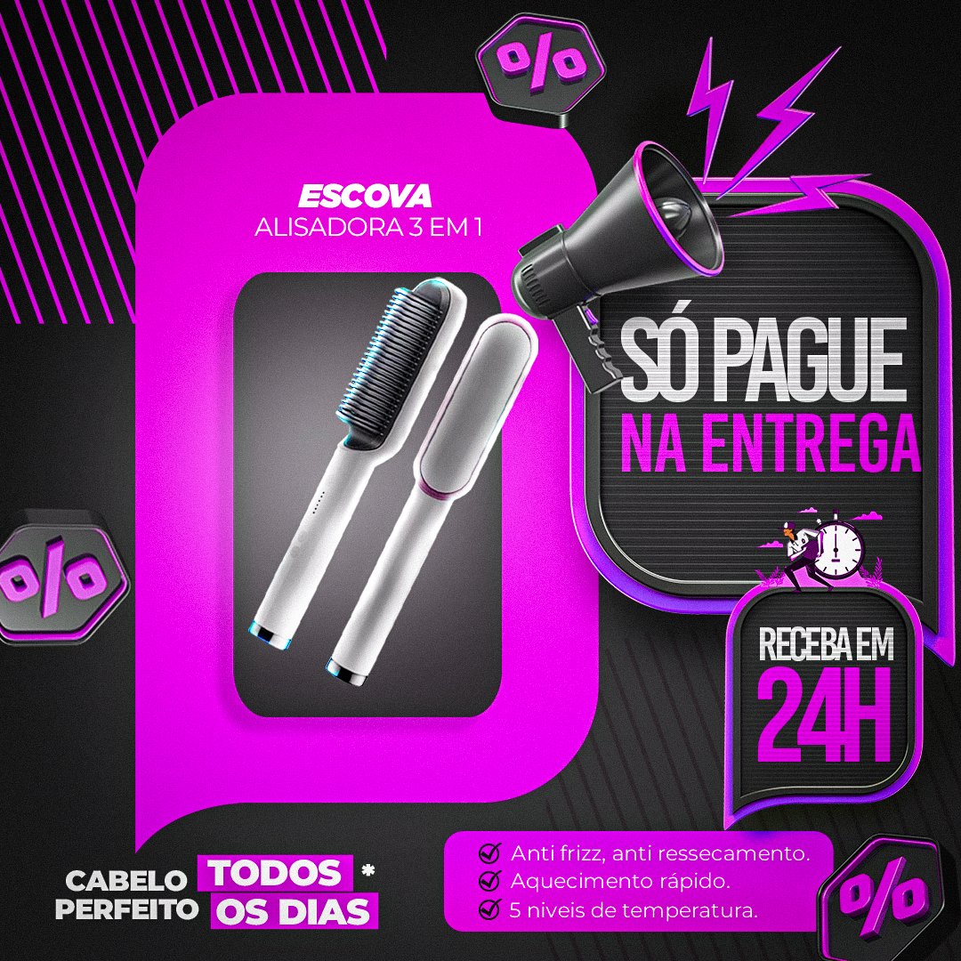 Escova em uso
